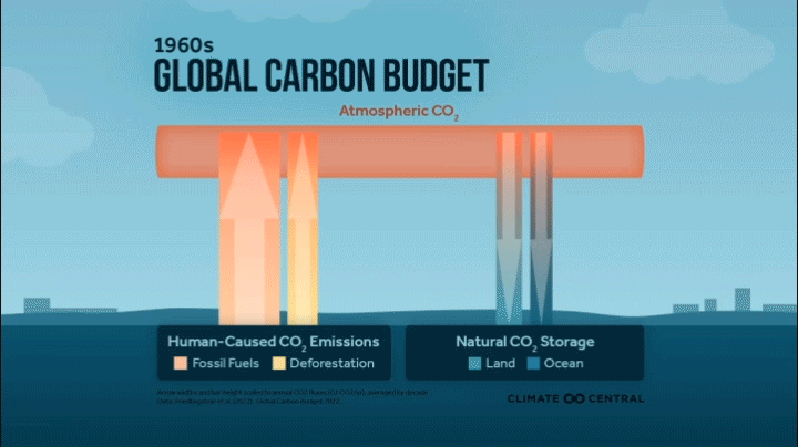 Budget Carbone Global depuis 1960