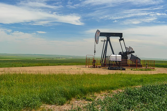 Puit de pétrole en Alberta, Canada
