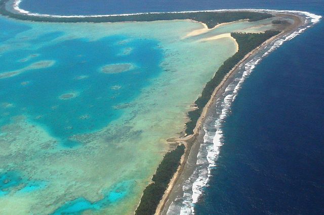 Tuvalu, vue aérienne