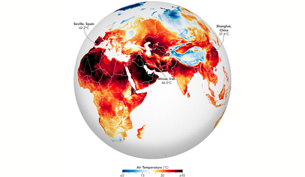 Les vagues de chaleur et les incendies brûlent l'Europe, l'Afrique et l'Asie - juillet 2022