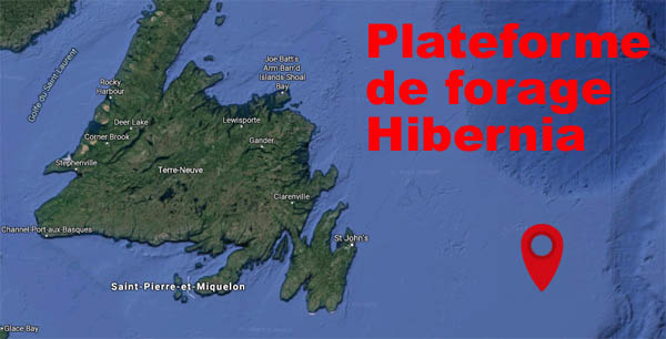 Plateforme de forage Hibernia (carte)