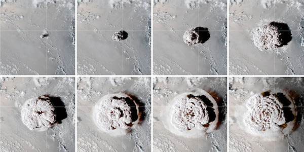 Un satellite de la NASA a capturé l'éruption explosive de Hunga Tonga-Hunga Ha'apai dans le Pacifique Sud