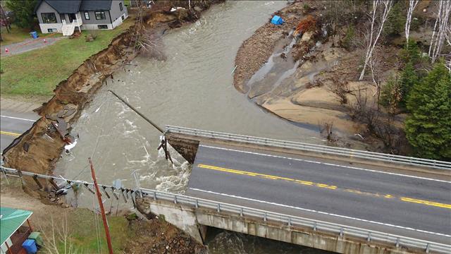 Inondations 2023 Baie-Saint-Paul, Québec