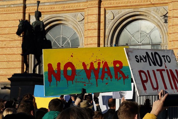Manifestation anti-guerre à Hanovre, Allemagne