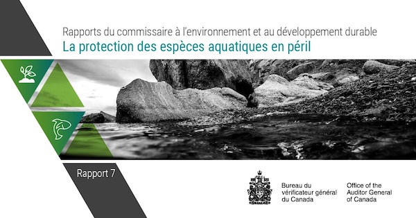 Commissaire à l'environnement et au développement durable du Canada : La protection des espèces aquatiques en péril